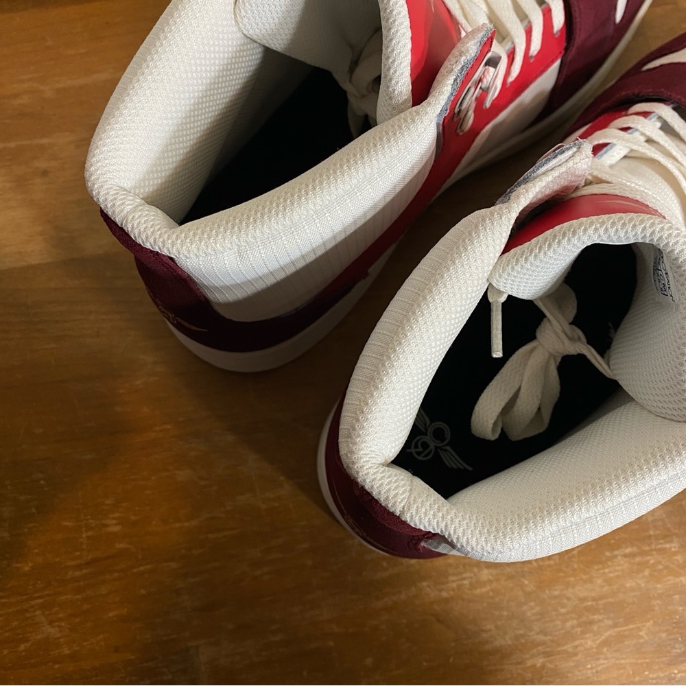 Creative Recreation Cesario High Top Sneaker Burgundy Suede Red - Size 10 - Picture 7 of 15